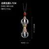 Colgante de Collar Vajra Cruzado Estilo Étnico Colgante Unisex Incrustado con Piedras Preciosas Colgante de Campana Vajra Accesorio Personalizado