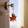Nuevos Productos Transfronterizos en Stock: Decoración Navideña Acrílica Plana Colgante para Coche, Decoraciones para Árbol de Navidad, Colgantes para Mochila