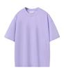 Camiseta de Manga Corta para Hombre de Algodón Puro de Doble Hilo de Peso Pesado 280g, Corte Holgado, Hombro Caído, Cuello Redondo, Camisa Cultural Casual de Color Sólido