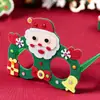 Gafas temáticas navideñas, kit de manualidades DIY de tela no tejida para niños, adecuado para fiestas de jardín de infantes, accesorios para fotos y decoraciones
