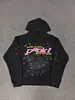 Sudadera Sp5Der de Moda Más Vendida en el Extranjero, Corte Holgado Estilo Americano, Forro Polar, Sudadera con Capucha de Telaraña de Espuma, Stock Listo de Fábrica