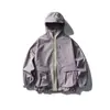Jaqueta com Capuz Três-Resistente Estilo Montanha Masculina Outono Inverno Solta Estilo Funcional Roupas de Trabalho Esportivas Jaqueta de Montanhismo