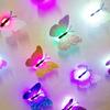 Luz nocturna de mariposa luminosa colorida se puede pegar luz nocturna 3D pegatinas de pared de mariposa luminosa fabricantes mayoreo