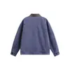 Ropa Vintage Yidao Otoño 2026 Nuevo Retro Americano Corte Holgado Desgastado Lavado Patchwork Contraste de Color Chaqueta Cardigan Salada