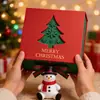 Suprimentos de Impressão Colorida Personalizados de Natal, Caixas de Embalagem com Tampa Superior e Inferior, Caixas de Presente de Embalagem de Natal Flip-Top de Alta Qualidade