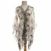 Bestseller transfronterizo de verano: bufanda de gasa para mujer con estampado de cadena, chal elegante de alta gama para protección solar en la playa, versátil