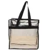 Bolso Transparente de PVC Nuevo de Una Pieza Envío Gratis Bolso de Plástico Transparente Bolso con Cremallera de PVC Impermeable