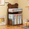 Estante de Armazenamento de Arquivos para Mesa de Escritório Estante de Livros para Estudantes Estante em Camadas para Livros e Provas Estante de Armazenamento de Arquivos de Informação