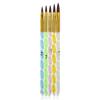 Cross-border Hot Carved Pen Nail Art Pen Atacado Nail Art Brush 5 Conjuntos Acrílico Cristal Caneta Nail Art Ferramentas