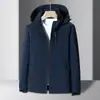 Chaqueta de montaña para hombre, talla grande, tres en uno, corte holgado, cortavientos, impermeable, con protección solar