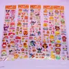 Novos adesivos de conta de mão longa adesivos decorativos de diário de desenho animado dourados adesivos transparentes PET à prova d'água para meninas atacado