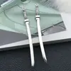 20 Espadas Retro de Plata Antigua Mixtas, Espadas de Caballero, Espadas del Oeste, Espadas Largas, Colgantes de Aleación de Zinc, Materiales para Accesorios de Joyería DIY