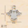 Yiwu Joias Liga DIY Acessórios para Joias Asas de Anjo Pingente Vazado Brincos Pingente Colar Acessórios Artesanais