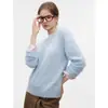 Tienda Insignia Shanghai Dan Nong/Suéter Casual de Punto para Mujer 2026 Invierno Nuevo Cuello Redondo Suéter Base de Lana Merino