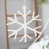 Diseño Propio Swanlace Lentejuela Grande Champagne Copo de Nieve Bastón Estrella de Cinco Puntas Árbol de Navidad Estrella Colgante Colgante