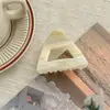 Pinza Triangular Simple para el Cabello Estilo Coreano Etiqueta Dorada Ácido Acético Clip para el Cabello Personalizado de Alta Gama Accesorio para el Cabello Adorno para la Cabeza