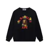 Comercio Exterior Transfronterizo Venta al por Mayor Marca de Moda Pe Tiburón Sudadera de Cuello Redondo Dropshipping Otoño e Invierno Sudadera de Felpa