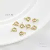 Fivela de mola de retenção de cor dourada 14K18K fivela de conexão de fecho de pulseira colar DIY feita à mão acessórios de material de fivela lagosta