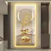 Pintura com Luz LED, Pintura Decorativa para Hall de Entrada de Luxo Leve, Pintura para Pendurar em Corredores e Passagens, Mural Moderno Simples, Pintura Luminosa LED