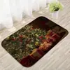 Suministro Especial Transfronterizo para Alfombras de Año Nuevo y Navidad, Felpudos, Felpudos de Entrada, Felpudos Festivos Rojos de Dibujos Animados para el Hogar
