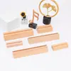 Base para Tarjetero de Madera de Haya con Tablero de Notas Acrílico, Tarjetero de Tipo Soporte y Soporte de Madera para Exhibición de Mensajes