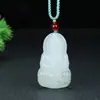 Colgante Buda Cui de Tianshan Nuevo Colgante Buda Sonriente de Jade Regalo del Día de la Madre Collar de Bodhisattva Guanyin Al por Mayor