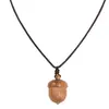Llavero de bellota creativo transfronterizo, colgante personalizado de piña de madera maciza, colgante de madera perforado, difusor decorativo unisex