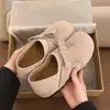 Primeiro Encontro Ji Sapatos Mary Jane Birkenstock Cobertos Completamente com Salto Plataforma Escondido 2026 Outono Novo Estilo Mocassins de Duas Vias