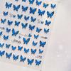 Pegatinas Finas y Resistentes para Uñas, Papelería Popular Estilo Japonés, Pegatinas para Uñas de Niños, Pegatinas Auxiliares para Uñas con Mariposas Azules