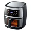 8L Airfryer de Grande Capacidade Inteligente Visual Multi-Função Forno com Tela de Toque Air Fryer Fritadeira Elétrica Máquina de Batata Frita