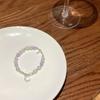 Pulsera de Cuentas Hecha a Mano de Hielo de Agua Luna para Mujer Diseño Nicho Ins de Gama Alta Versátil Cuentas Simples Pulsera de Novia para Mujer