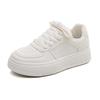 Zapatillas Blancas para Mujer Primavera 2026 Estilo Coreano Zapatos de Caña Baja Zapatos de Plataforma Suela Suave Zapatillas que Aumentan la Altura Zapatos Casuales para Estudiantes 2505