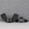 Tuerca Mariposa Negra y Blanca de Nylon Tapa de Tuerca de Plástico Tuerca Lingote de Plástico Tapa de Tornillo de Plástico M3M4M5M6-M12