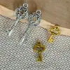 Accesorios de Llave de Corazón de Venta Caliente Europeos y Americanos, Colgantes Pequeños Retro de Aleación de Zinc, Colgantes Hechos a Mano con Cuentas, Listos para la Venta