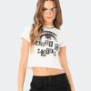 Nueva camiseta de manga corta Y2K de comercio exterior europeo y americano de verano para mujer, camiseta corta de chica sexy, top de cintura expuesta para mujer, venta al por mayor