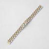Para estrellas de 14 mm correa femenina siete cuentas correa de metal sólido acero inoxidable correa hebilla mariposa correa punto