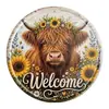 Navidad Retro Redondo Lata Placa de Aluminio Señal Bar Granja Animales Campo Fuente de Comercio Exterior Pintura Decorativa