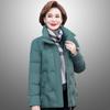 Chamarra de plumón para madres de mediana edad y ancianas 90 plumón de pato blanco corta ligera a la moda moderna talla grande abrigo grueso cálido Nuevo