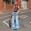 OOTD do 26º Dia|Estilo de Rua Americano, Personalidade Doce e Única, Cobre o Quadril, Emagrecimento, Jeans Rasgado Relaxado Feito de Algodão de Primavera