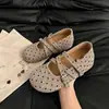 Zapatos Mary Jane bajos para mujer, nueva colección otoño 2026, de suela plana, punta redonda, versátiles, con lazo y diseño de lunares, en estilo preppy