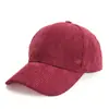 Nova Boina de Baseball de Veludo Cotelê Outono/Inverno Estilo Coreano Versátil Cor Sólida Boné com Aba Curva para Homens e Mulheres Moda Quente