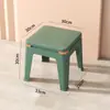 Banqueta Plástica Doméstica de 40cm de Altura, Banqueta Espessada para Mesa de Estudo, Banqueta Antiderrapante para Banheiro, Banqueta de 38cm de Altura