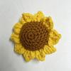 Girassol Crochê Feito à Mão Fio Cabeça de Girassol Rosto Sorridente Buquê Temporada de Formatura Presente Fio Cabeça de Girassol