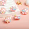 Cuentas de Crema Rosa Cuentas Pesadas de Aceite Cuentas Pintadas a Mano Cuentas Pintadas Bolígrafo de Cuentas DIY Bolígrafo Lindo Colgante para Coche Cadena para Teléfono Móvil Cuentas Sueltas