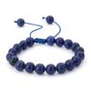 Fornecimento Transfronteiriço Moda Estilo Boêmio Gesto 8mm Pedra Natural Pedra Vulcânica Ágata Vermelha Pulseira Atacado Pulseira