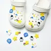 Acessórios de decoração de sapatos DIY para Crocs, fivelas decorativas fofas de pelúcia 3D de desenhos animados, leão e gato do zoológico para a superfície do sapato