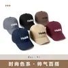 Gorra de Béisbol de Algodón Puro para Todas las Estaciones con Bordado de Letras para Hombres, Gorra Versátil Estilo Coreano para Mujeres, Sombrero Deportivo con Protección Solar