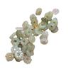Jade Hetian natural material de Qinghai accesorios de elefante tesoro flor agujero recto delicado colgante DIY accesorios de jade con cuentas