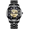 Reloj de Negocios Popular Transfronterizo con Esfera Hueca, Reloj con Galvanoplastia al Vacío, Reloj Mecánico Totalmente Automático para Hombre, Venta Directa de Fábrica