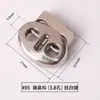 Hebilla de resorte de metal, hebilla de cuerda de doble orificio, hebilla de ajuste, hebilla de aleación redonda, accesorios, hebilla elástica de un solo orificio, hebilla de nariz de cerdo de mina
